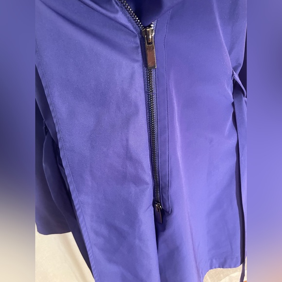 ETCETERA Jacket Coat Like NEW! Size 10 Stylish Versatile Collar, Belted, Violet - Picture 10 of 12